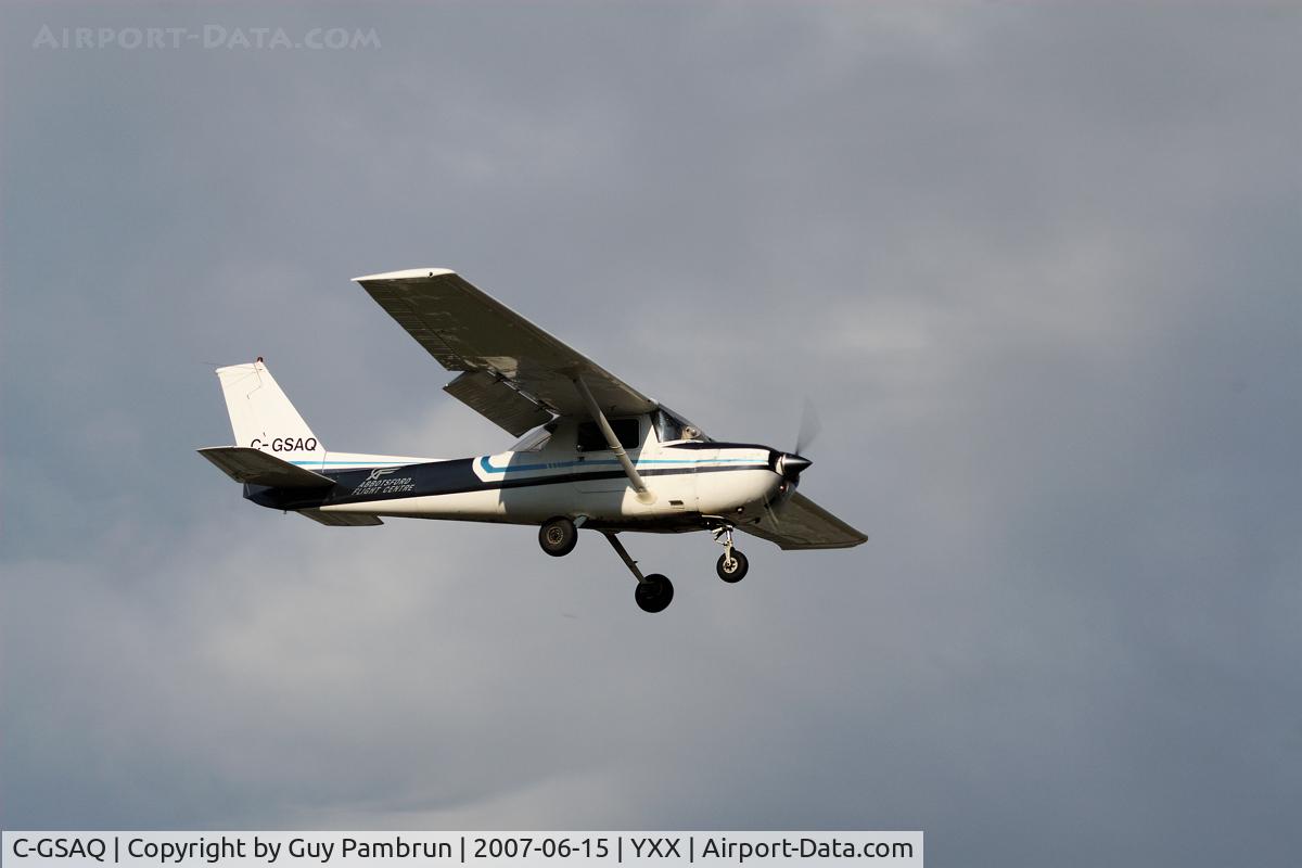 C-GSAQ, 1975 Cessna 150M C/N 15077499, On short final
