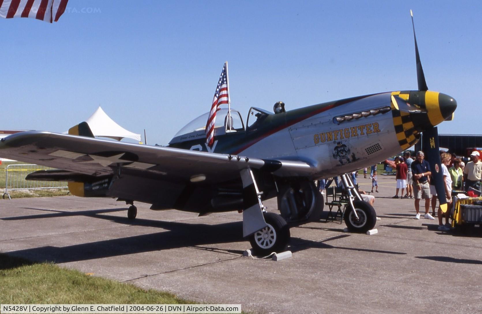 N5428V, 1944 North American P-51D Mustang C/N 122-39723, At the Quad Cities Air Show