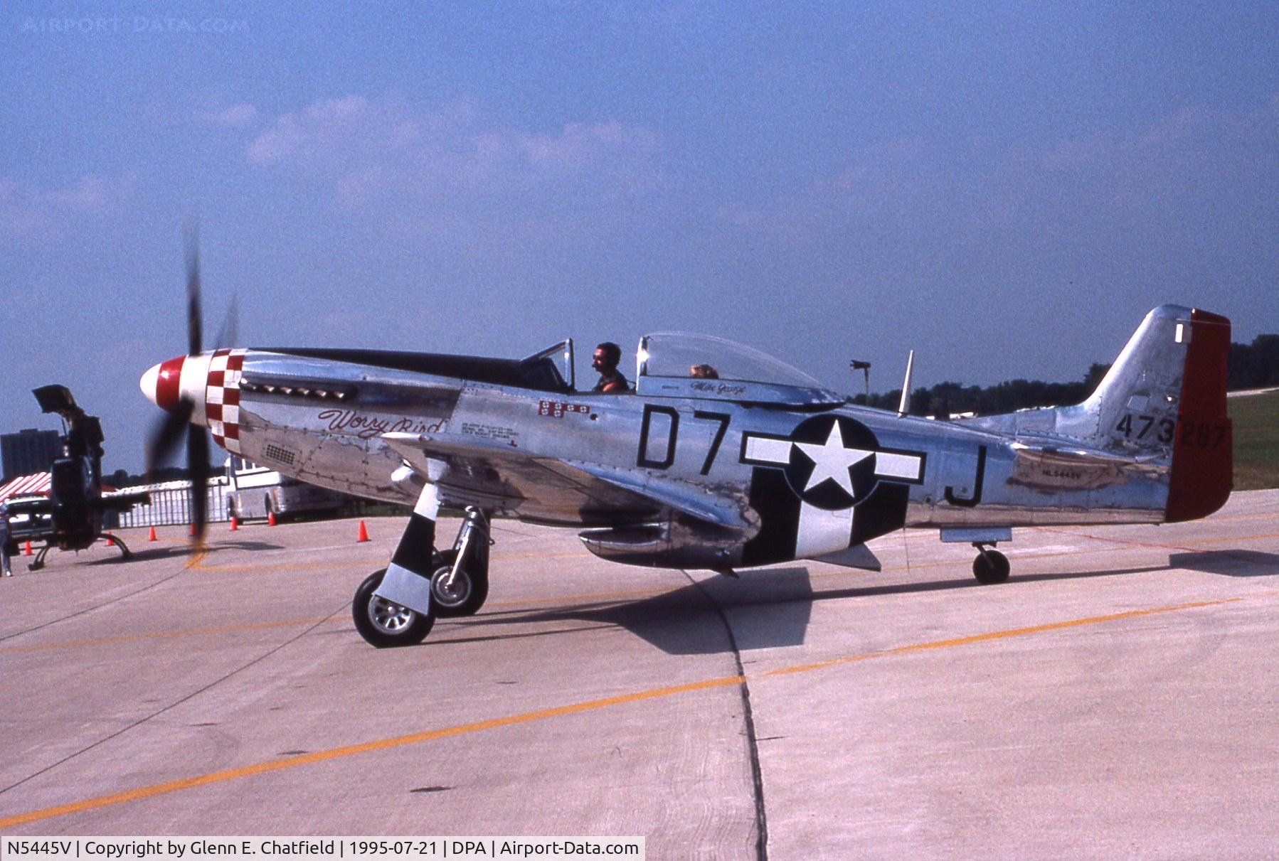 N5445V, 1944 North American P-51D Mustang C/N 122-39746 (44-73287N), In for the air show