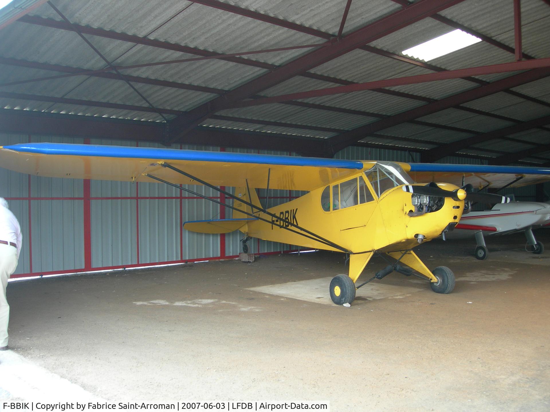F-BBIK, 1943 Piper L-4H Grasshopper (J3C-65D) C/N 11173, new resident of Montauban airfield.