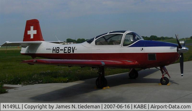 N149LL, 1961 Piaggio P-149D C/N 346, Sitting on the ramp