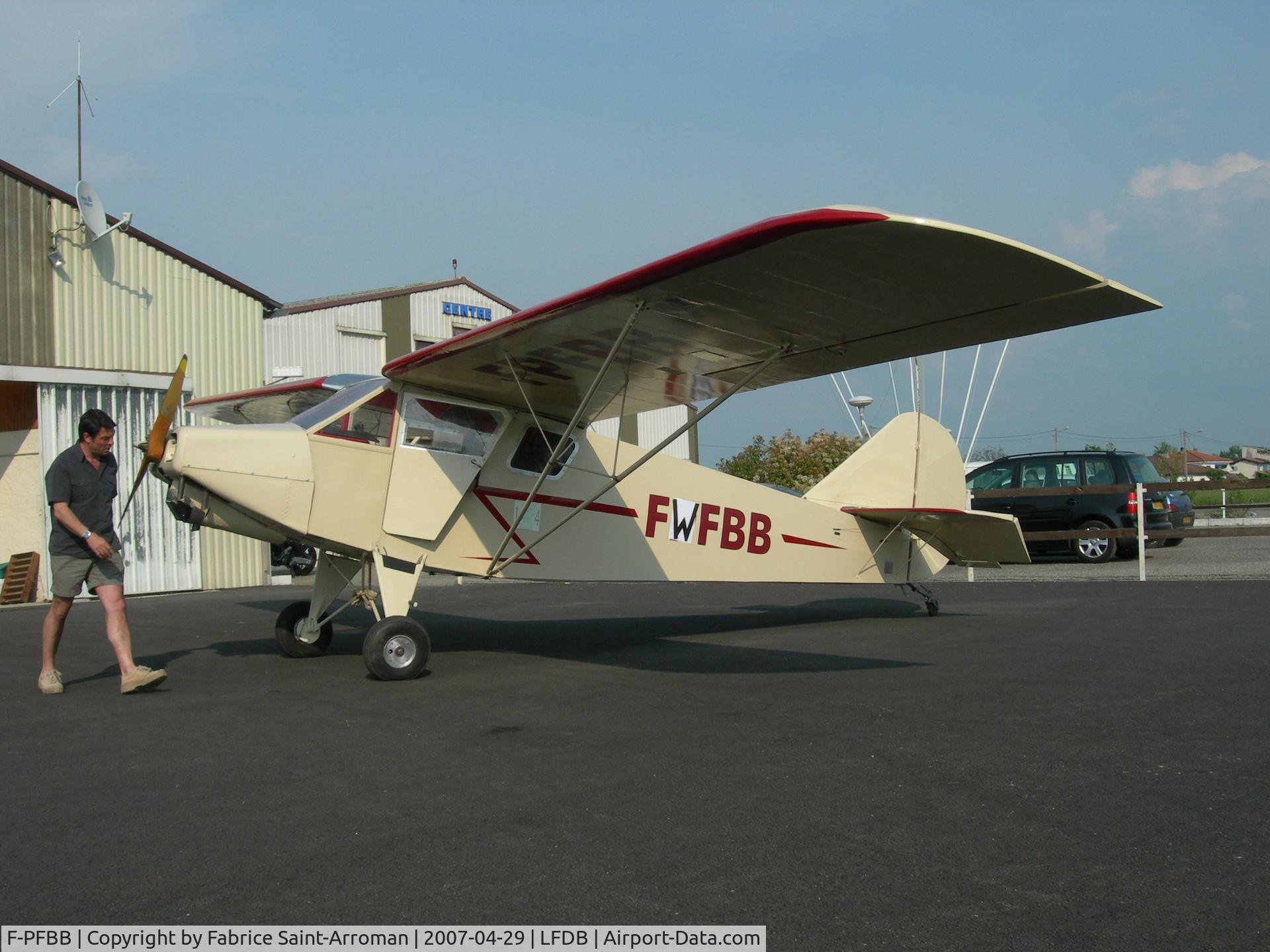 F-PFBB, Adam RA-14 Loisirs C/N 01, before engine run-up. Note provisionnal registration.