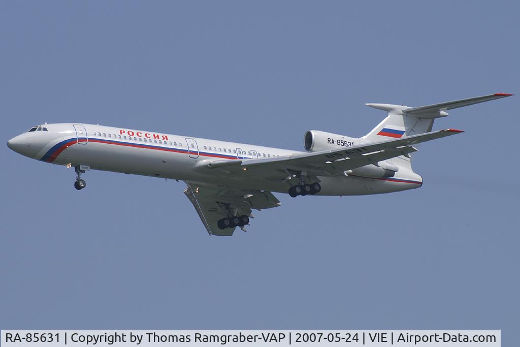 RA-85631, 1987 Tupolev Tu-154M C/N 87A760, Russia - Government Tupolev 154
