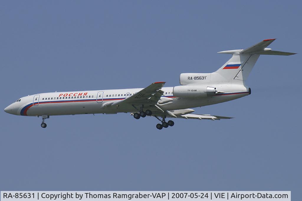 RA-85631, 1987 Tupolev Tu-154M C/N 87A760, Russia - Government Tupolev 154