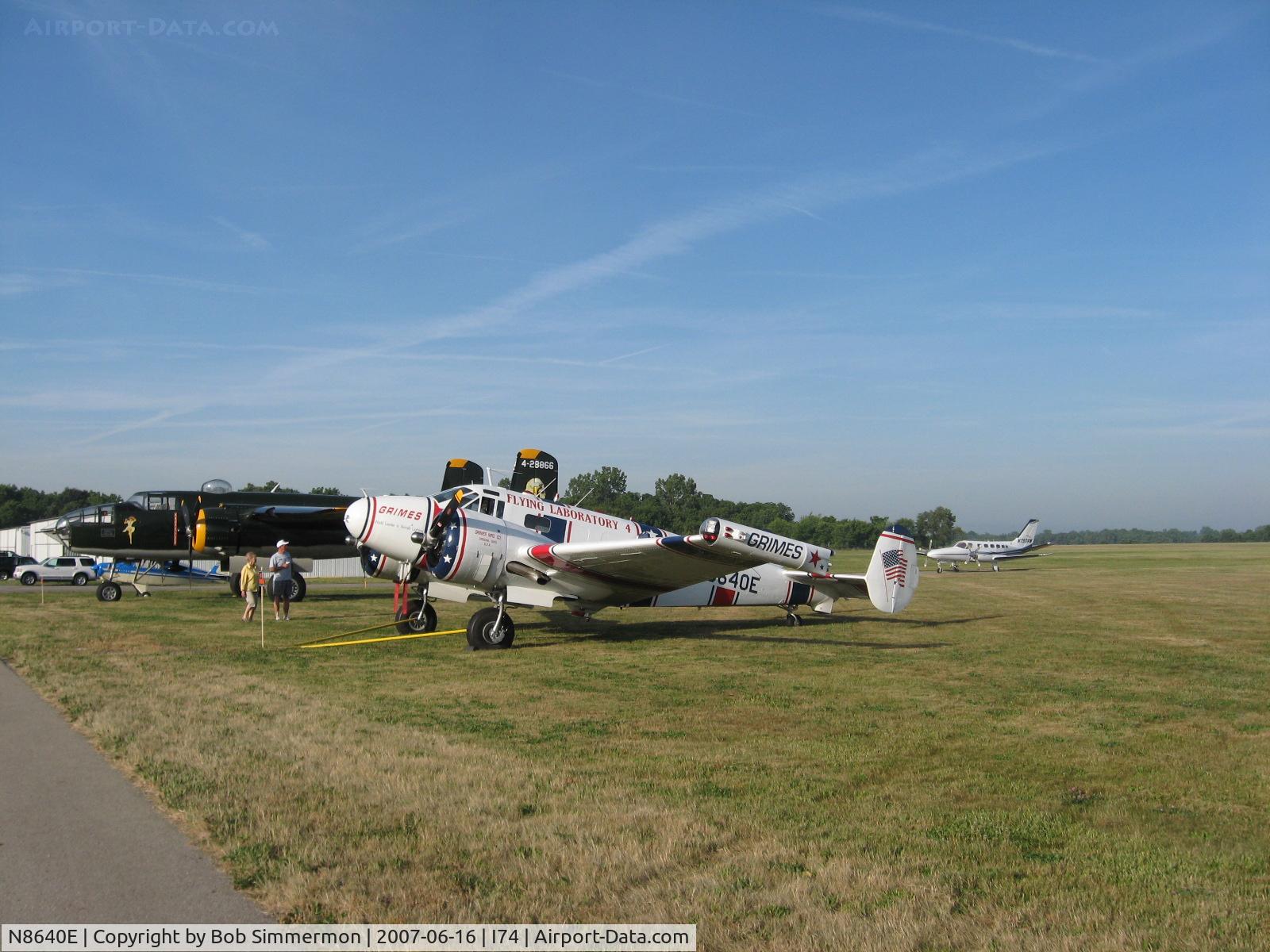 N8640E, Beech C-45H Expeditor C/N AF-510, Grimes flying lab at Urbana, OH