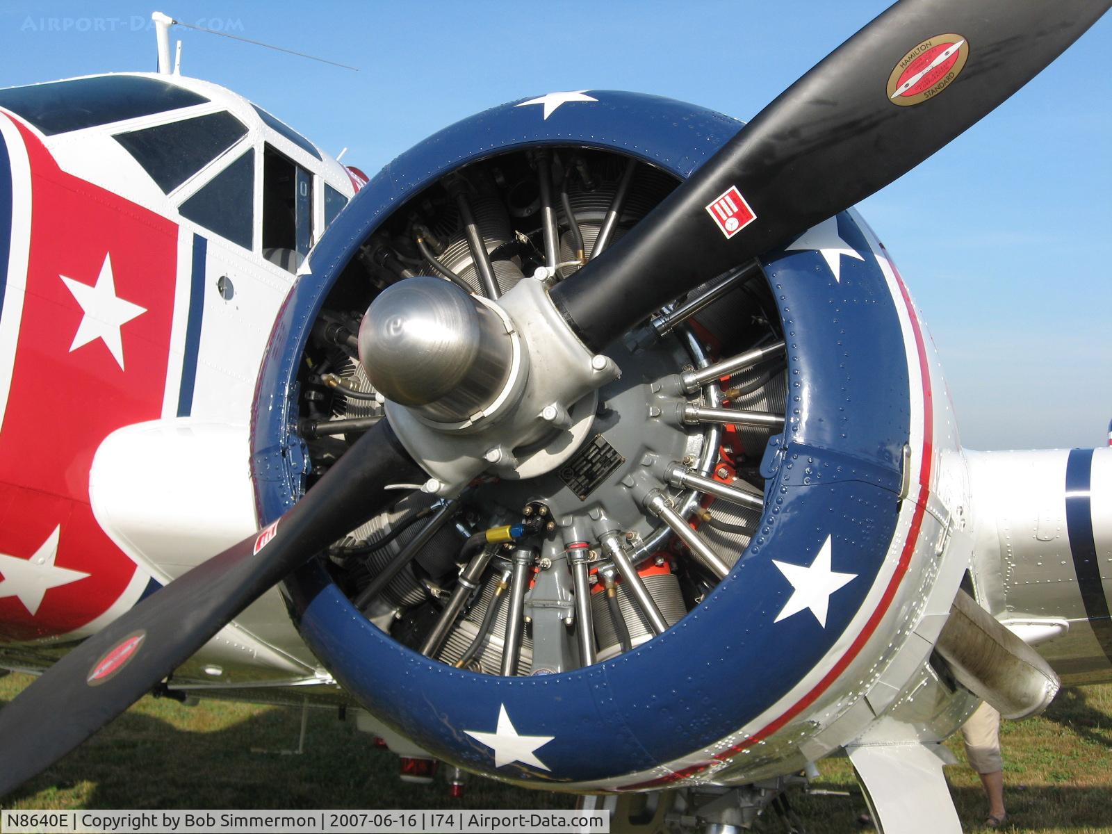 N8640E, Beech C-45H Expeditor C/N AF-510, Grimes flying lab at Urbana, OH