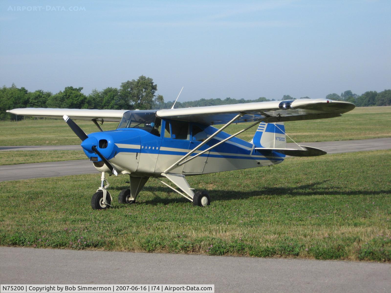 N75200, 1976 Piper PA-28-151 C/N 28-7615268, At the Urbana, OH fly-in