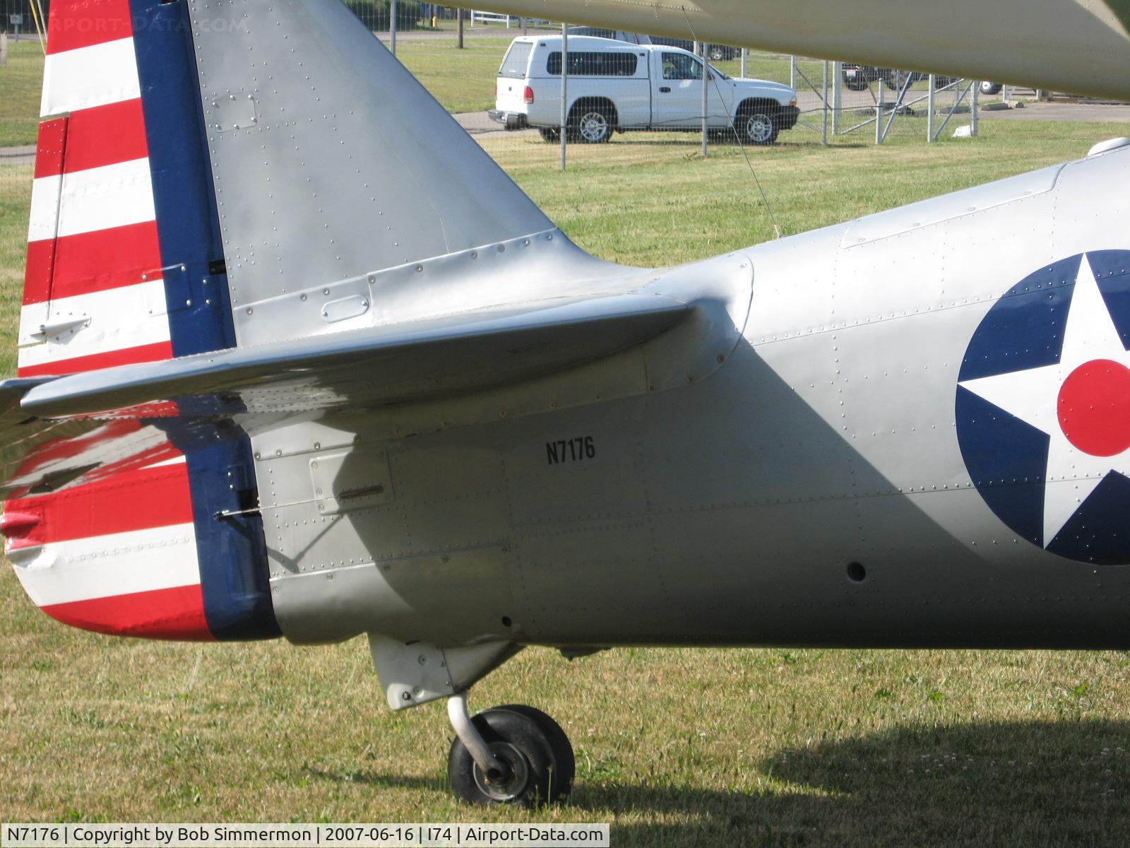 N7176, 1945 North American AT-6C Harvard IIA C/N 88-10154, At the Urbana, OH fly-in