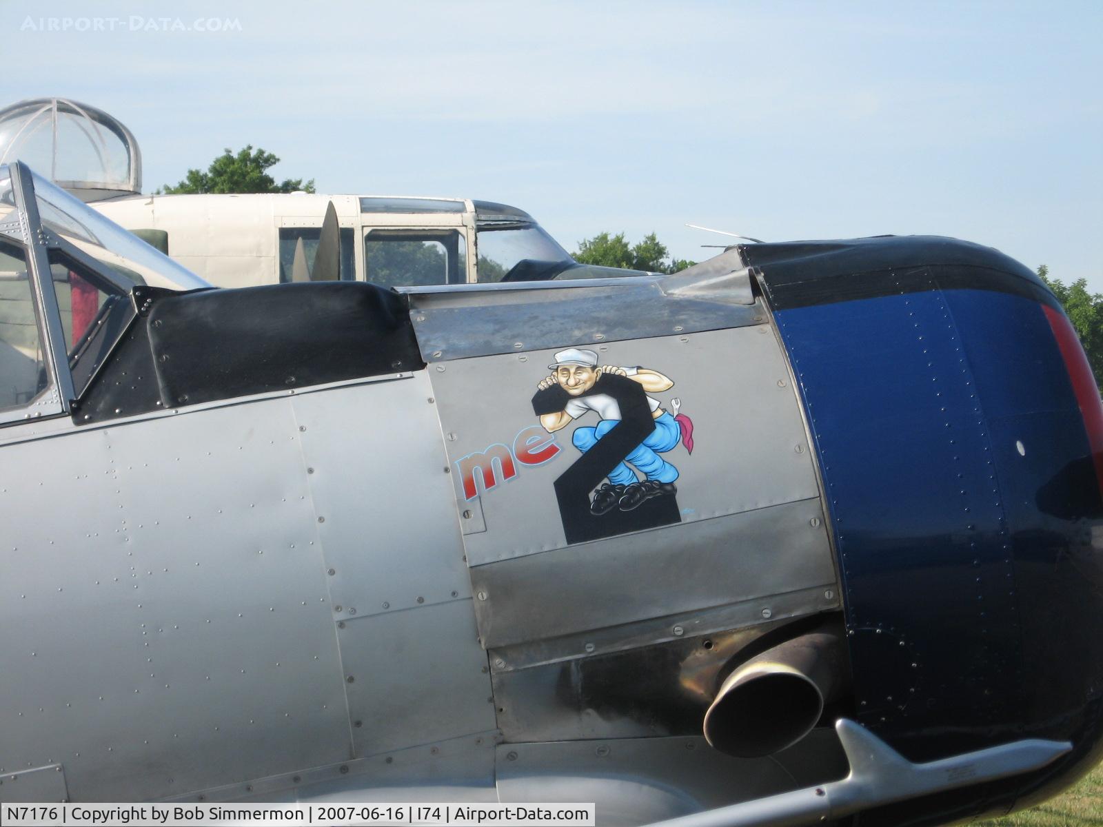N7176, 1945 North American AT-6C Harvard IIA C/N 88-10154, At the Urbana, OH fly-in