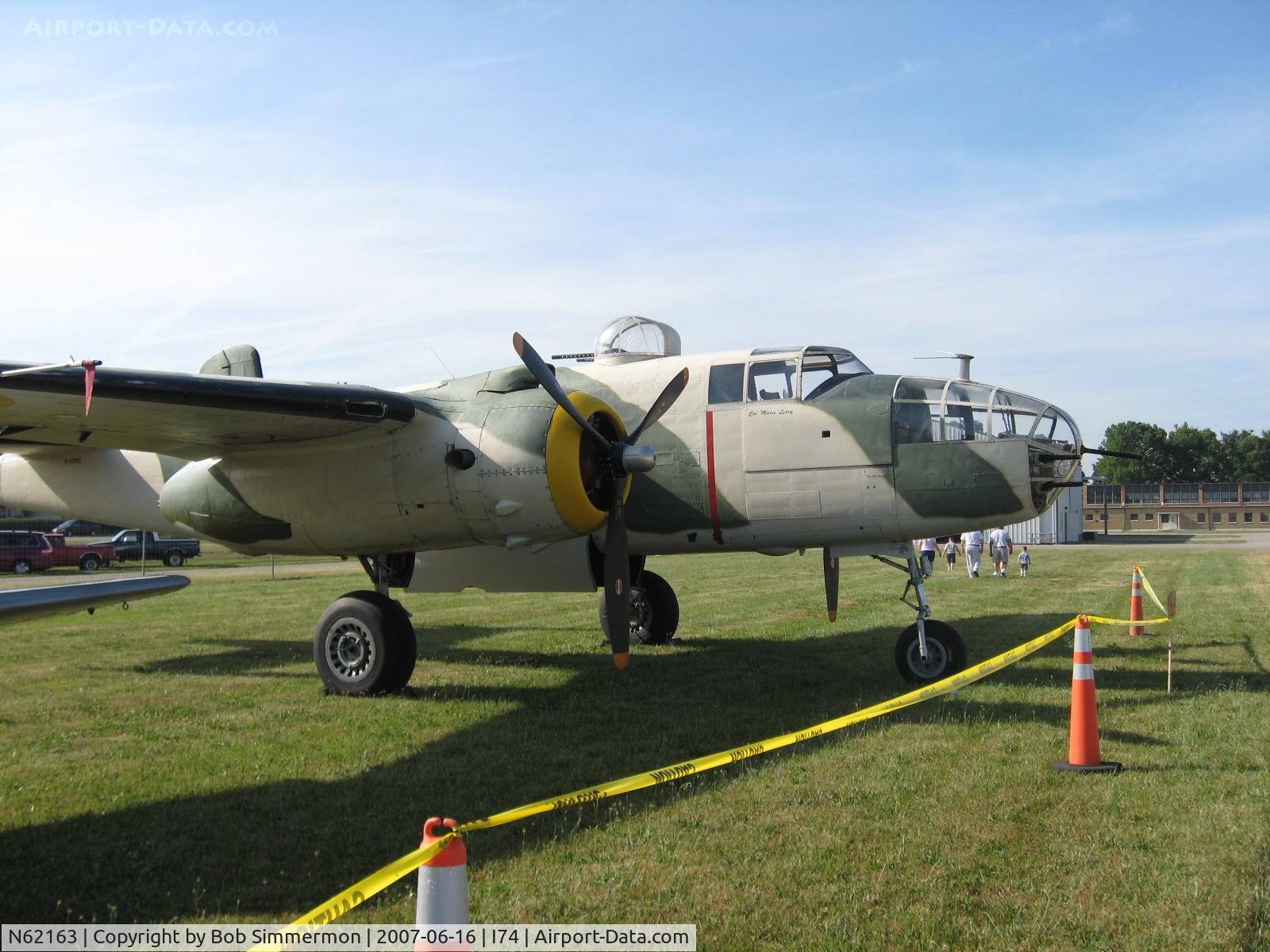 N62163, 1944 North American B-25J Mitchell Mitchell C/N 108-47451, At the Urbana, OH fly-in