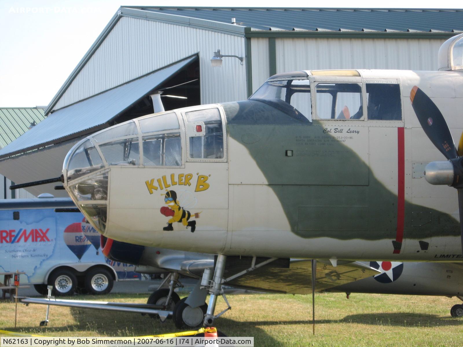 N62163, 1944 North American B-25J Mitchell Mitchell C/N 108-47451, At the Urbana, OH fly-in