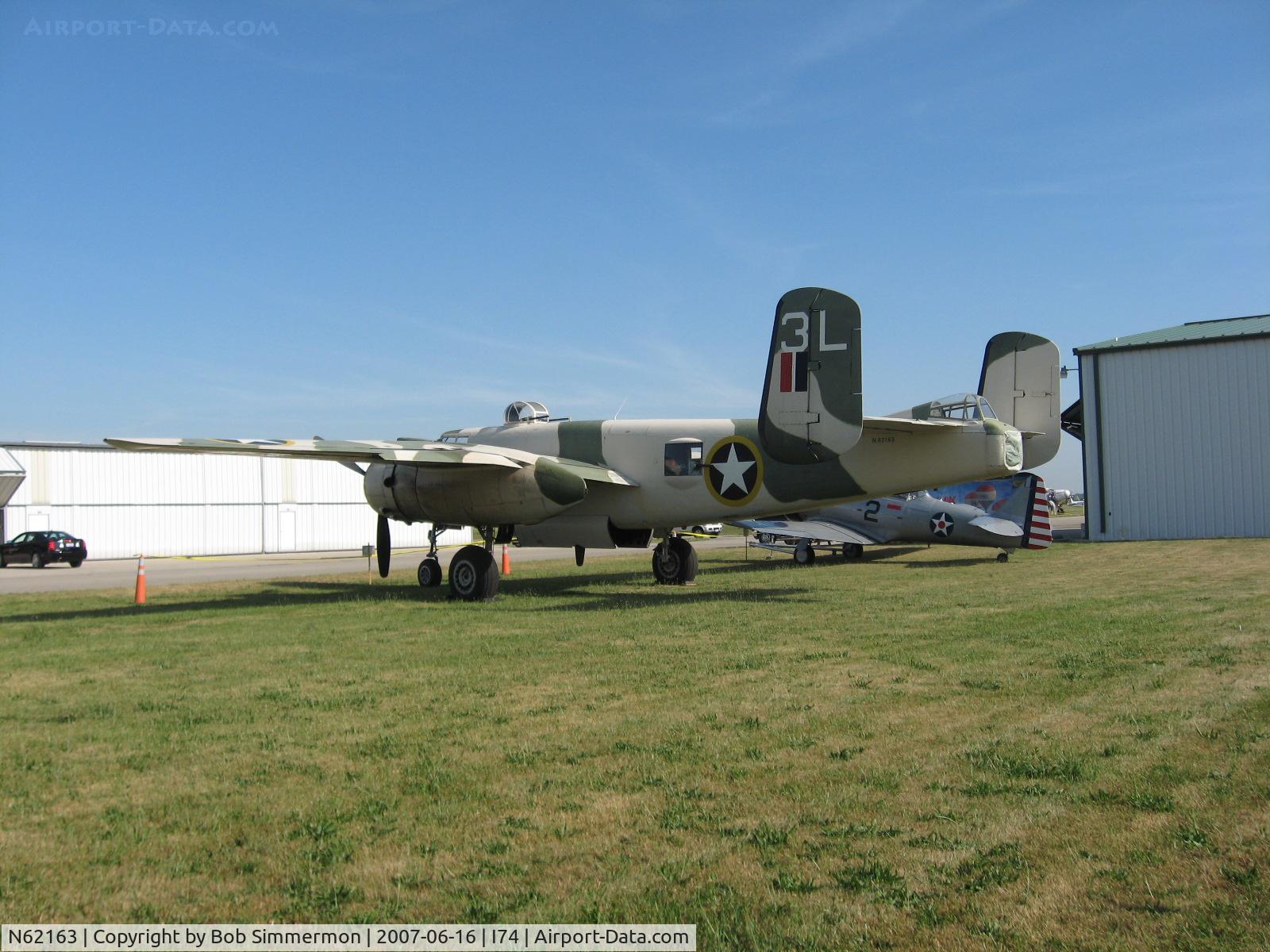 N62163, 1944 North American B-25J Mitchell Mitchell C/N 108-47451, At the Urbana, OH fly-in