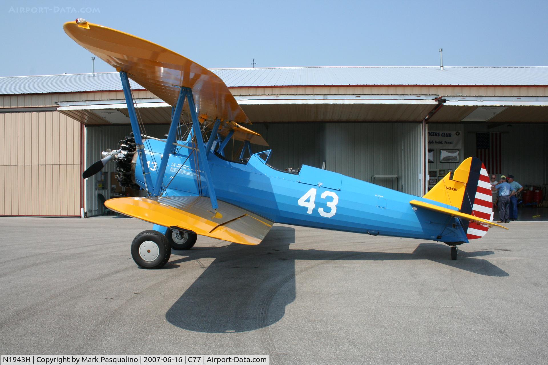 N1943H, 1943 Boeing B75N1 C/N 75-7903, Stearman