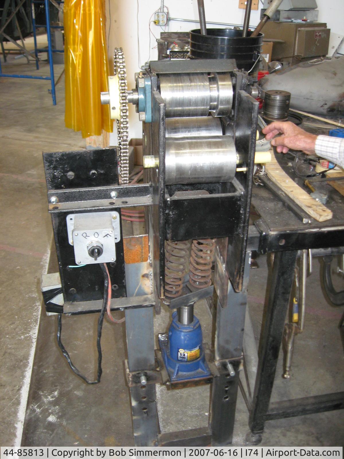 44-85813, 1944 Boeing B-17G Flying Fortress C/N 8722, Shop-built sheet metal forming tool.