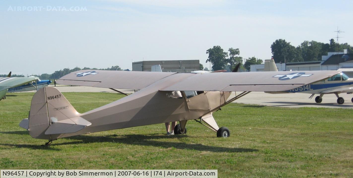 N96457, 1946 Taylorcraft BC12-D C/N 8757, At the Urbana, OH fly-in