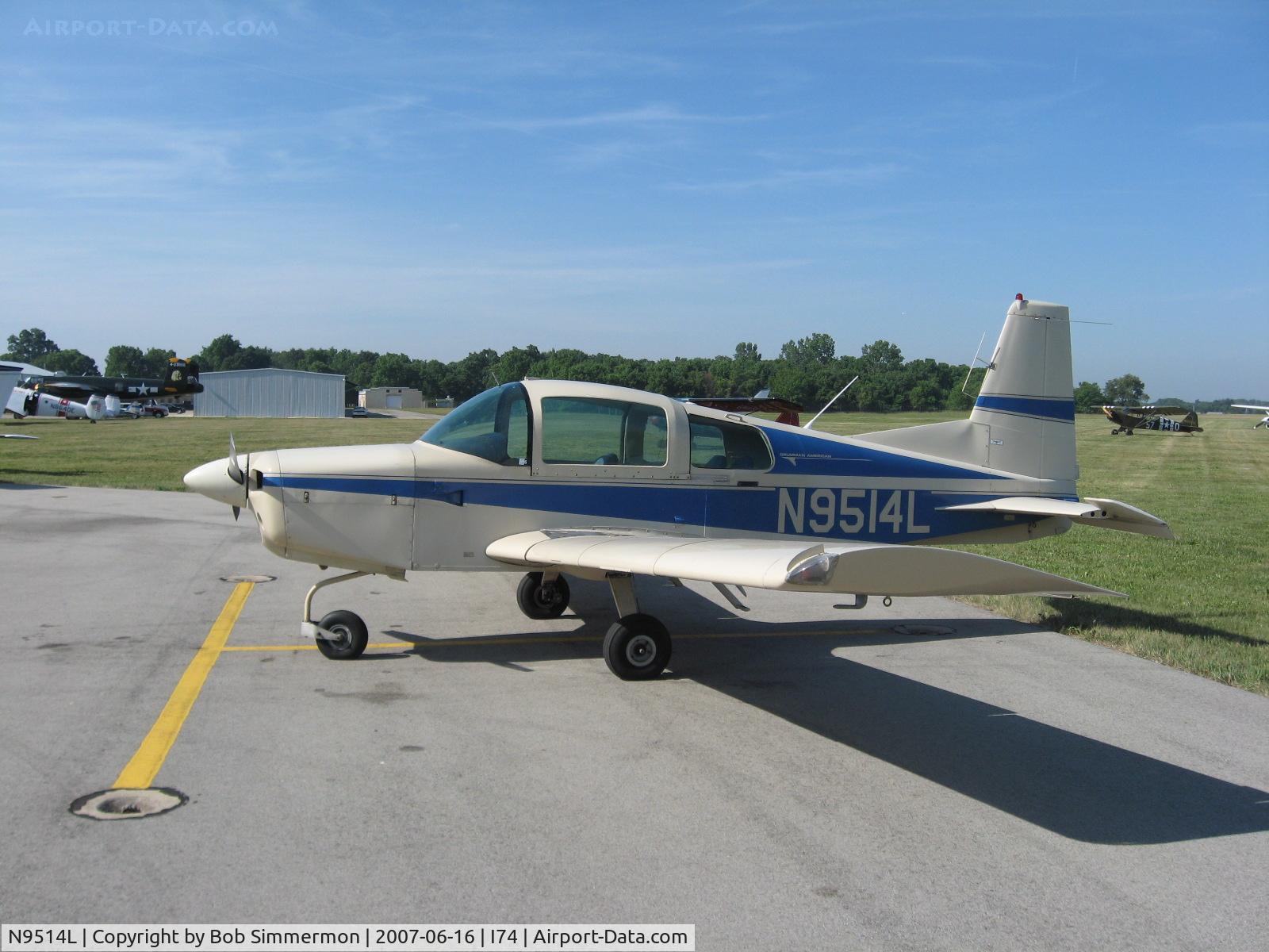 N9514L, 1973 Grumman American AA-5 Traveler C/N AA5-0214, At the Urbana, OH fly-in