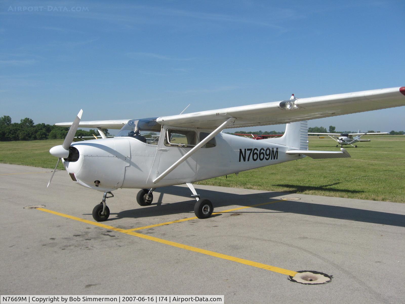 N7669M, 1959 Cessna 175 Skylark C/N 55969, At the Urbana, OH fly-in