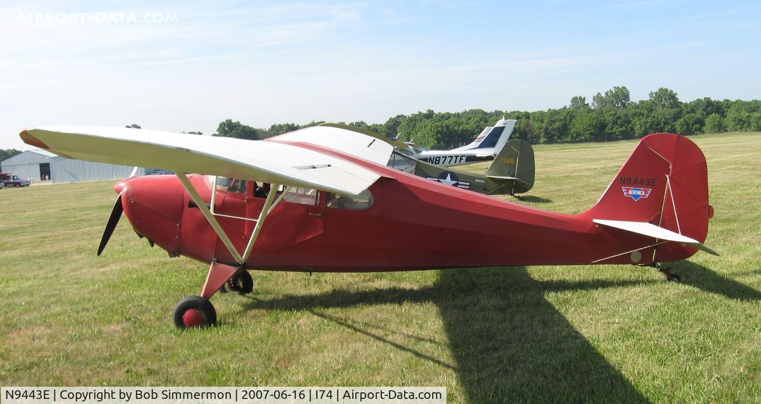 N9443E, 1946 Aeronca 11AC Chief C/N 11AC-1080, At the Urbana, OH fly-in