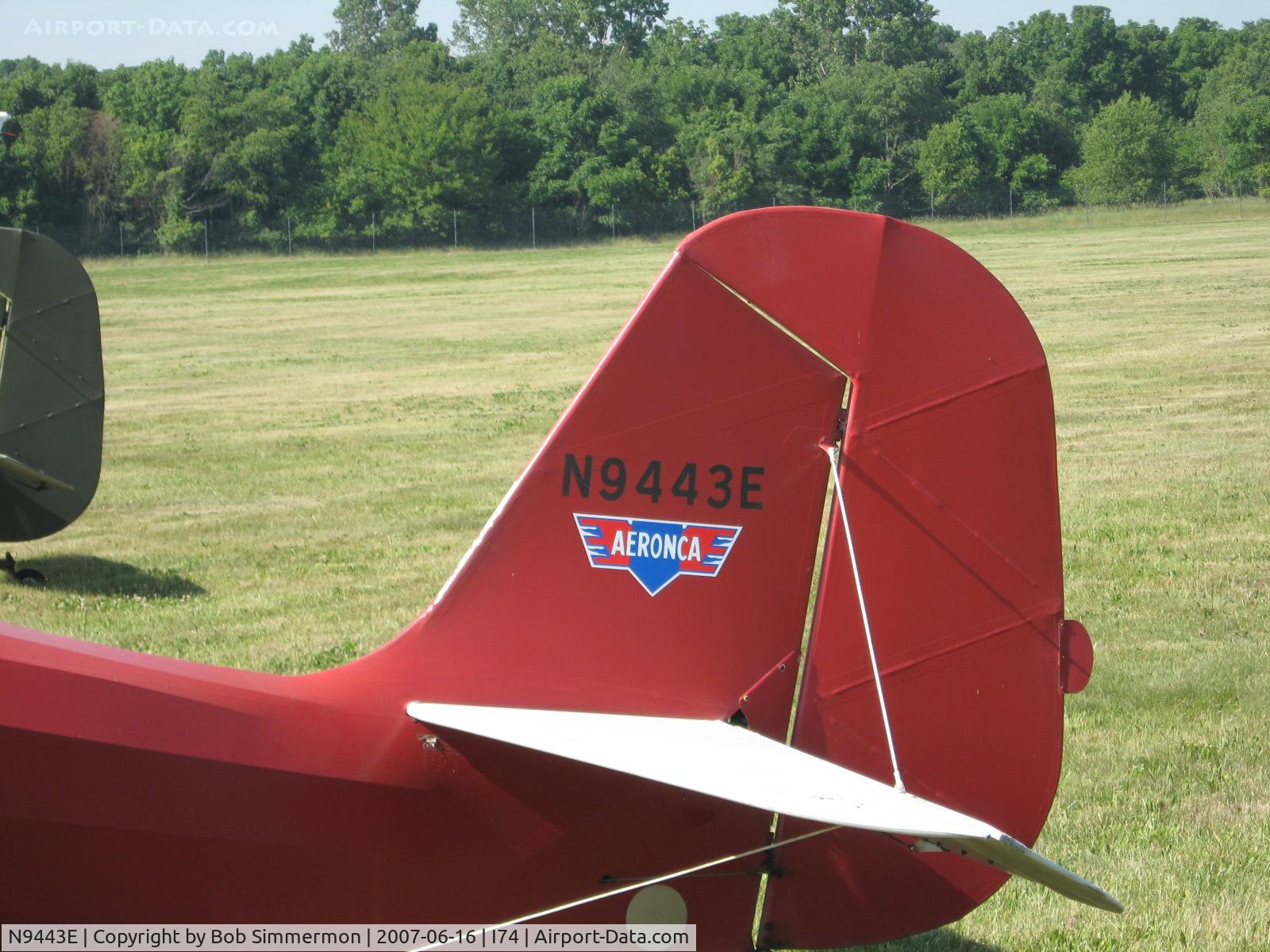 N9443E, 1946 Aeronca 11AC Chief C/N 11AC-1080, At the Urbana, OH fly-in