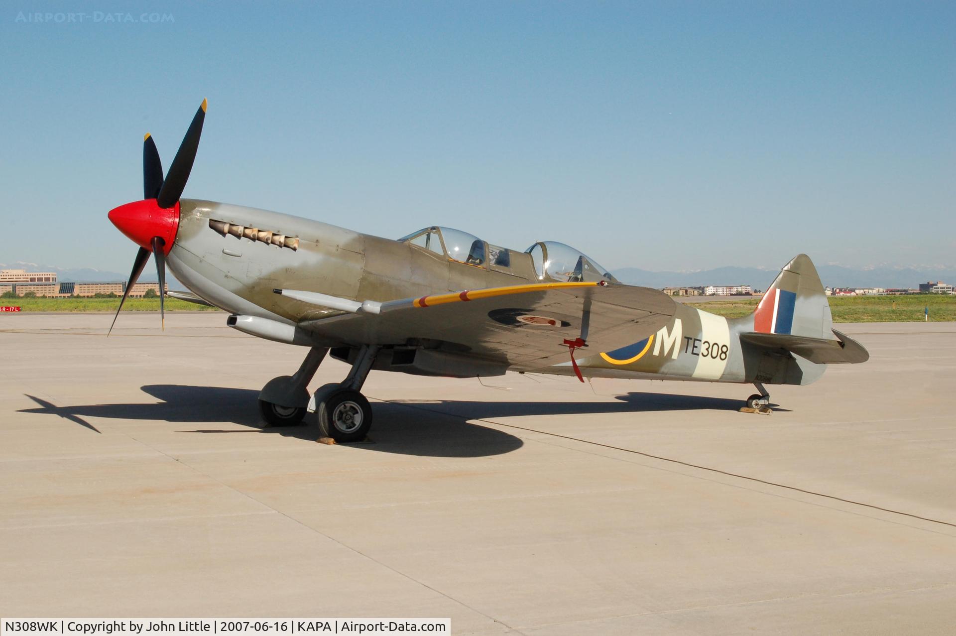 N308WK, 1945 Supermarine 361 Spitfire Tr9 C/N CBAF.4494, Signature Ramp