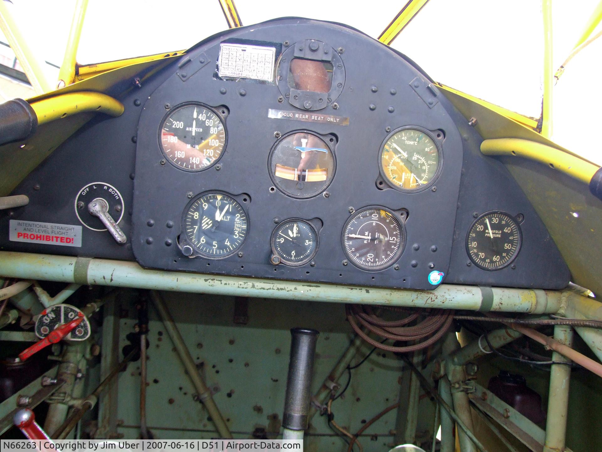 N66263, Boeing B75N1 C/N 75-6649, Panel View