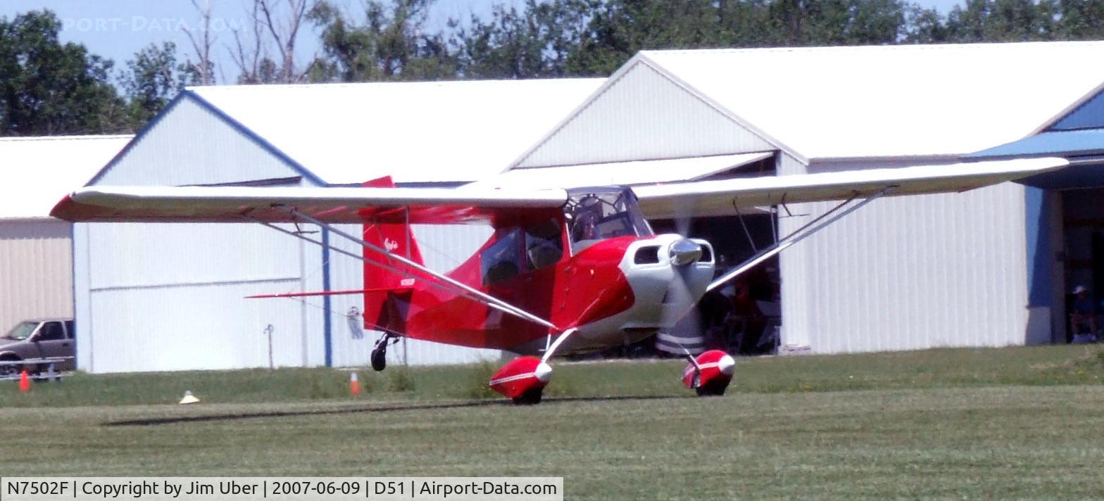 N7502F, 1969 Champion 7ECA Citabria C/N 713, Takeoff Roll- another nice day at Clarence Aerodrome