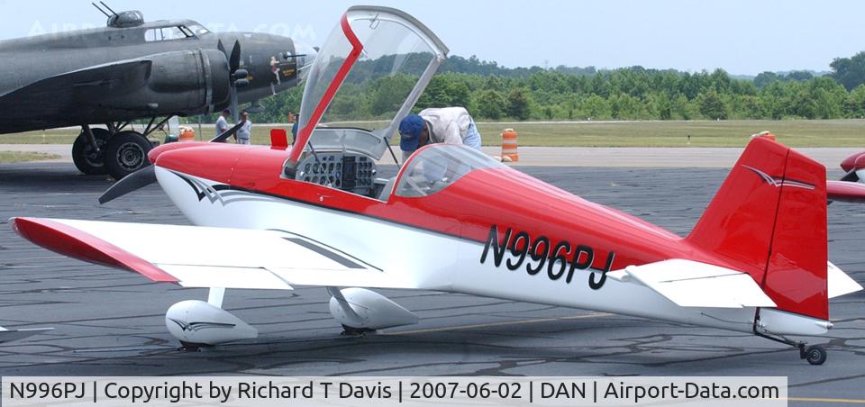N996PJ, 2002 Vans RV-6 C/N 23456, 2002 Hamilton RV-6 stunt plane in Danville Va. at Skyfest 2007