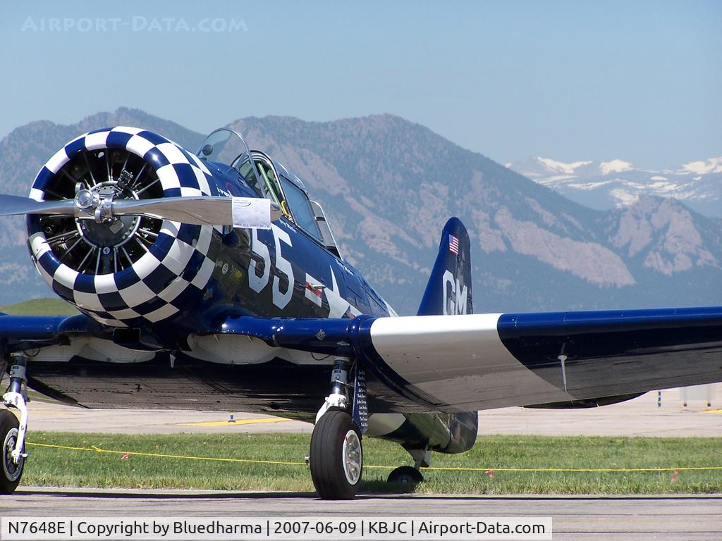N7648E, 1942 North American SNJ-3 Texan C/N 78-6987, Trophy Hunter Front side
