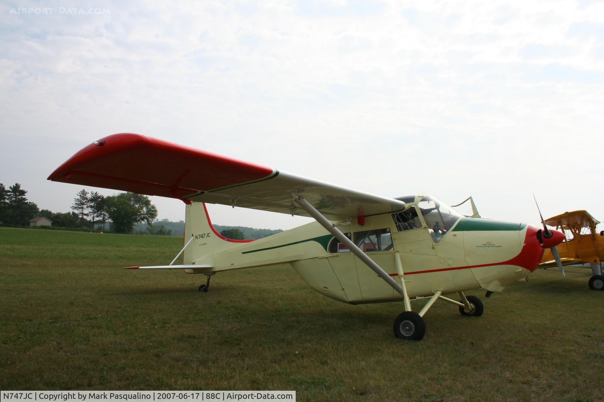 N747JC, Edgar Percival EP-9 Prospector C/N 39, Percival EP-9