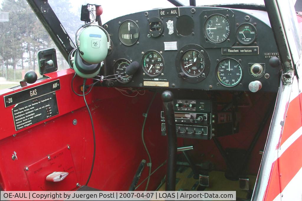 OE-AUL, Piper PA-18-150 Super Cub C/N 18-8826, Piper Aircraft Corp. PA18-150 / Cockpit-View