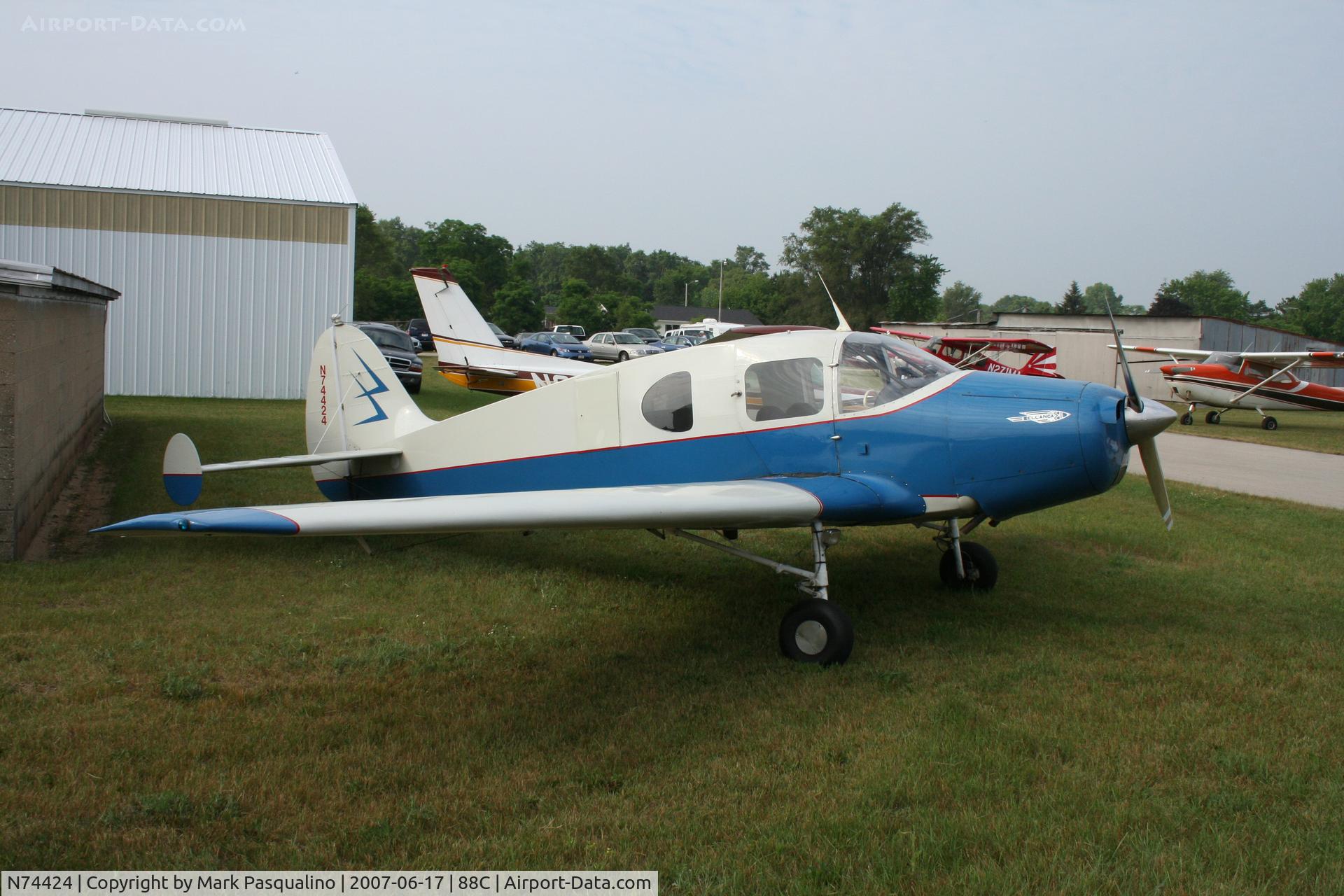 N74424, 1947 Bellanca 14-13-2 Cruisair Senior C/N 1537, Bellanca 14-13-2