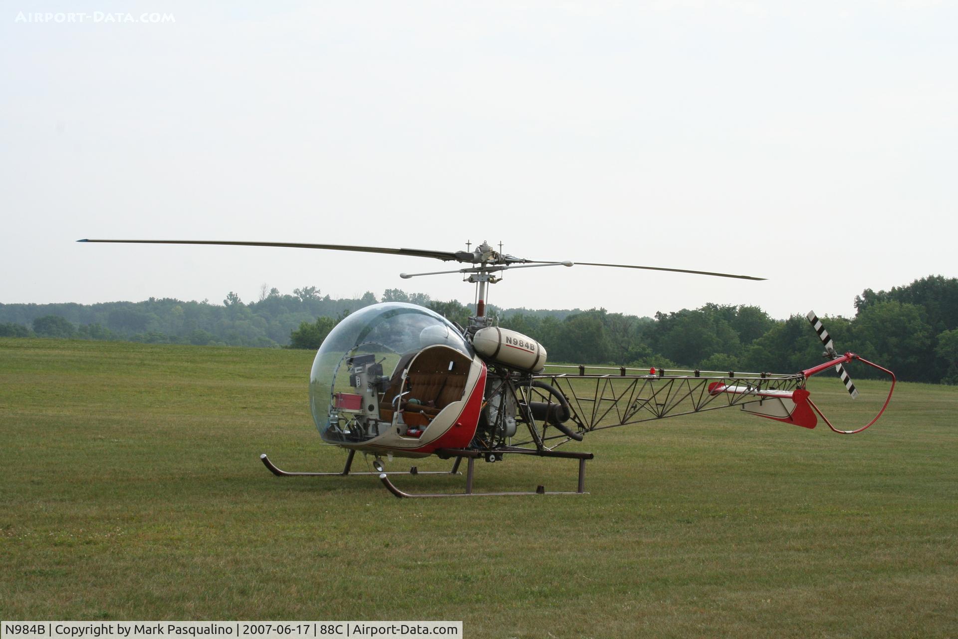 N984B, 1955 Bell 47G-2 C/N 1382, Bell 47G-2