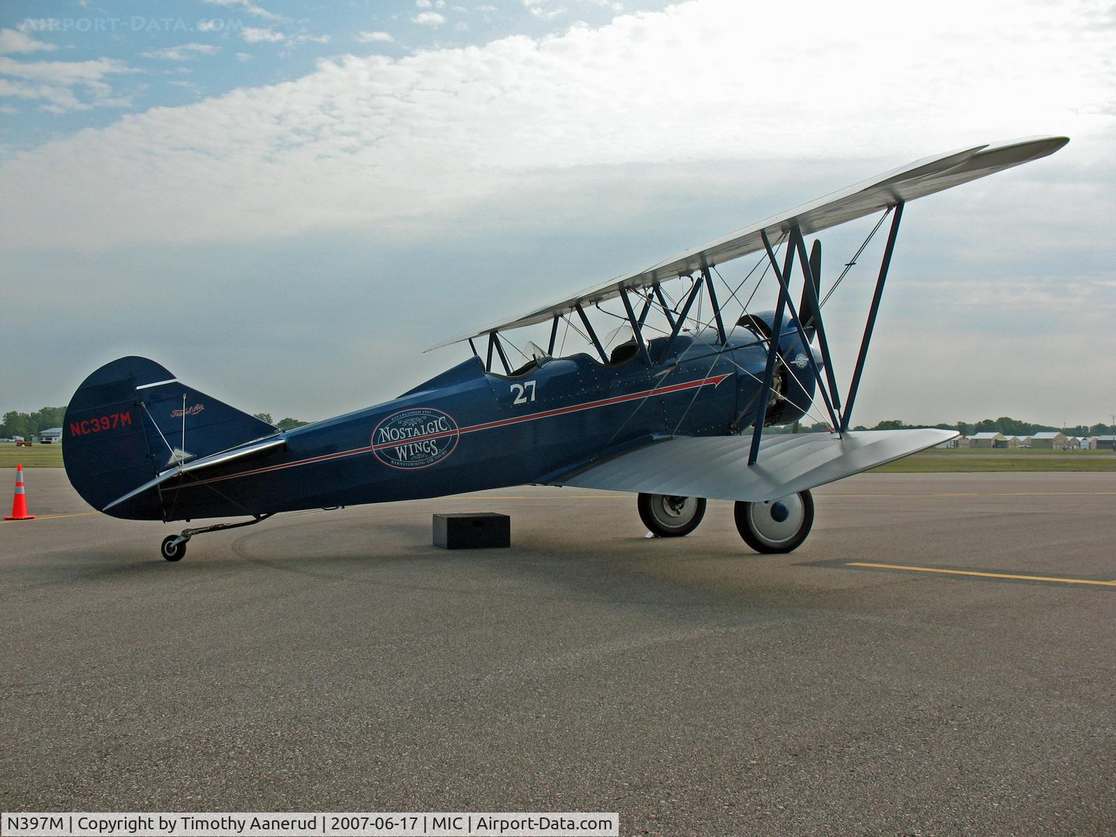 N397M, 1929 Curtiss-Wright Travel Air E-4000 C/N 1317, Giving Rides at the Crystal Airport Open House & Fly-In