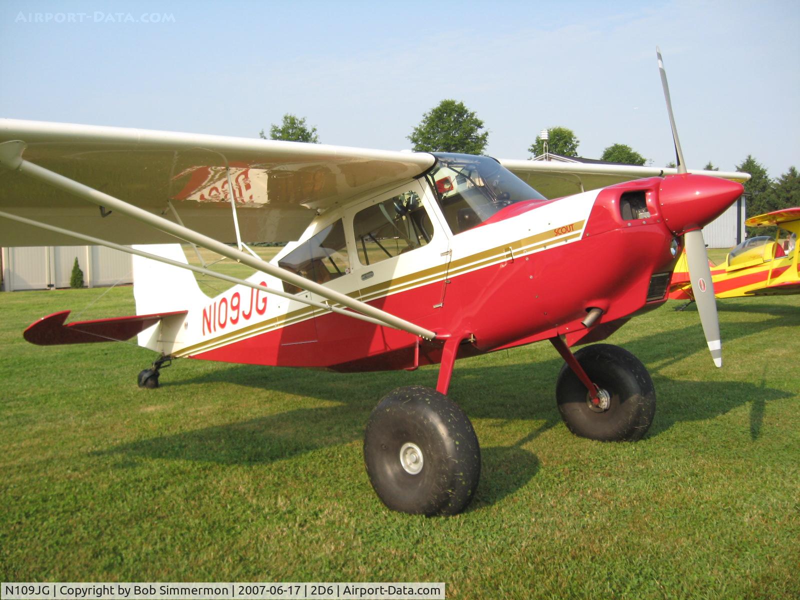N109JG, 2004 American Champion 8GCBC Scout C/N 459-2004, Father's Day fly-in at Beach City, OH