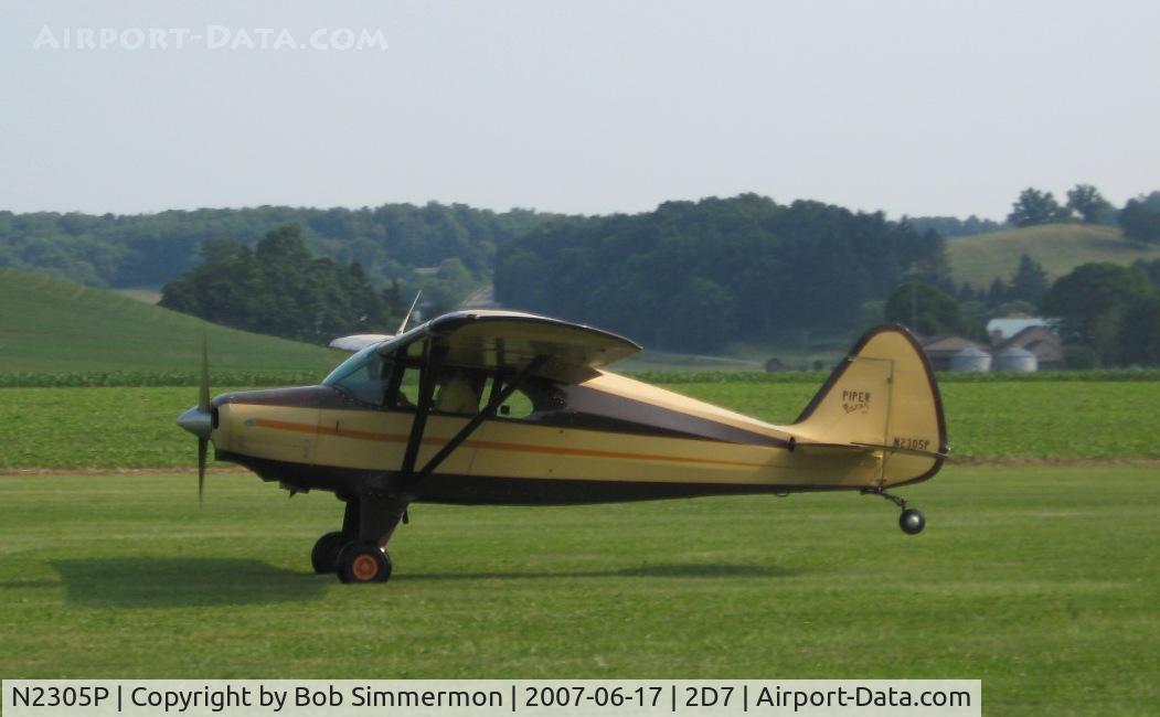 N2305P, 1955 Piper PA-22-150 C/N 22-2716, Father's Day fly-in at Beach City, OH
