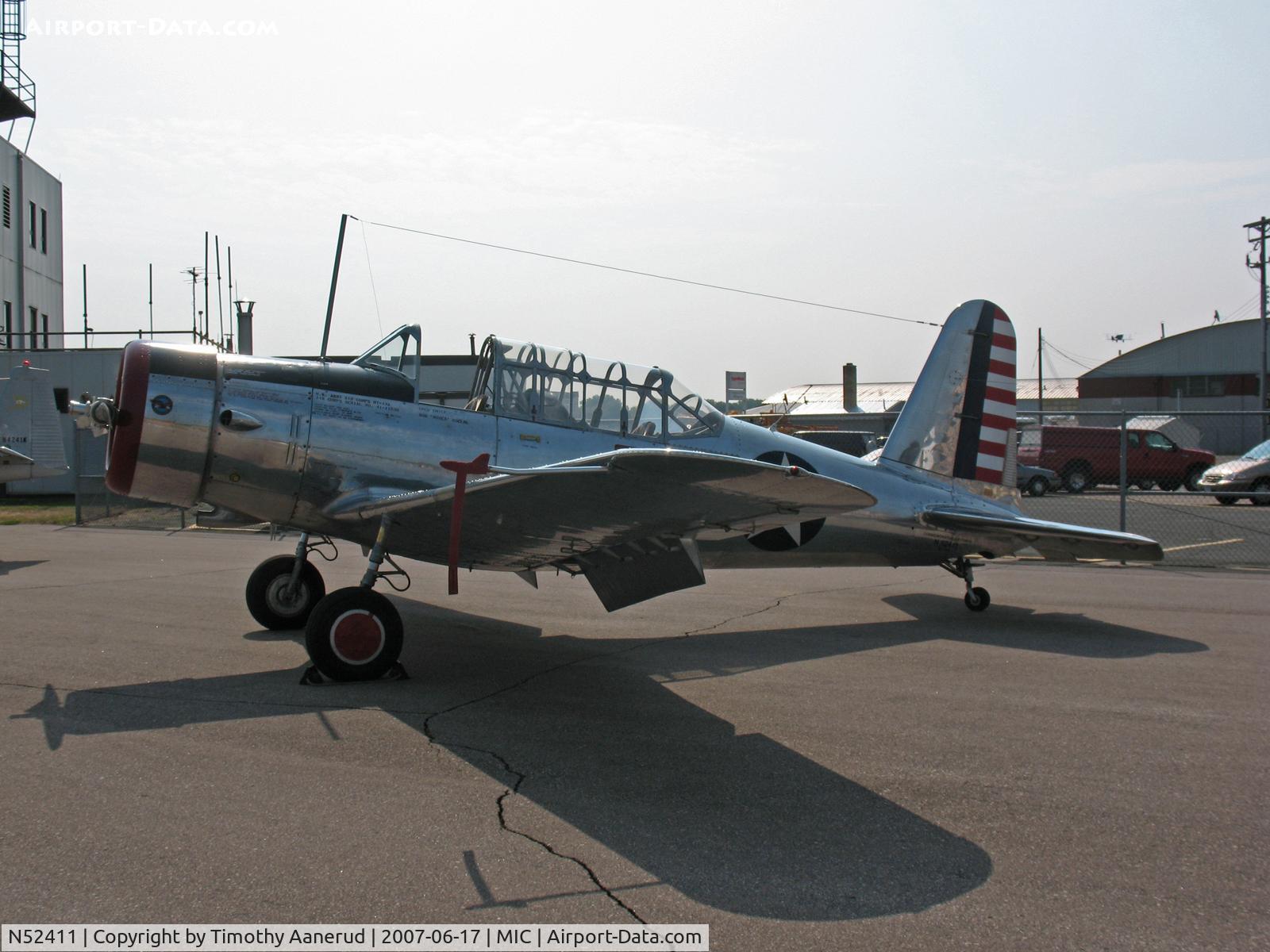 N52411, 1941 Consolidated Vultee BT-13A C/N 2548, Consolidated Vultee BT-13A, 41-11538, Crystal Airport Open House & Fly-In