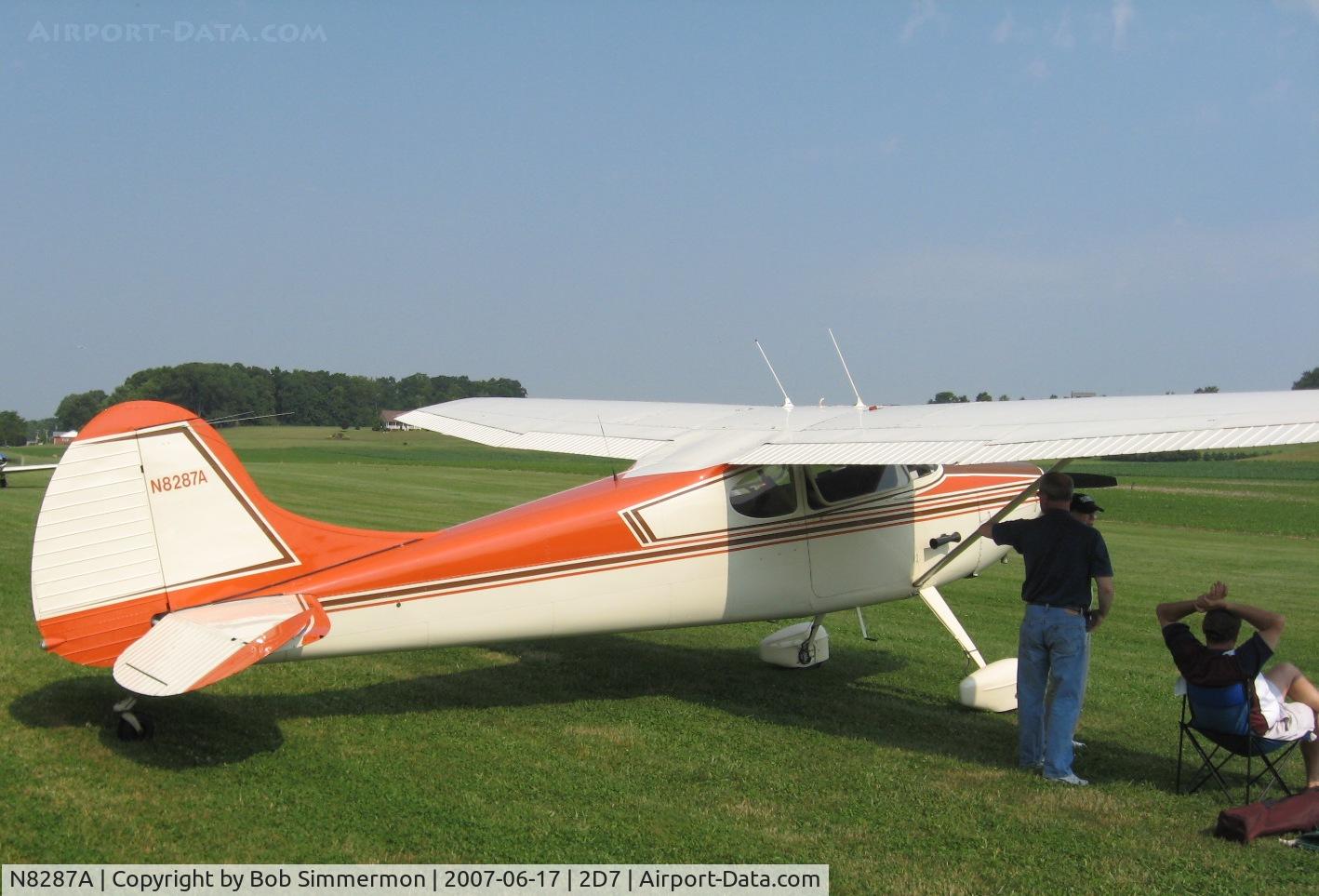 N8287A, 1952 Cessna 170B C/N 25139, Father's Day fly-in at Beach City, OH