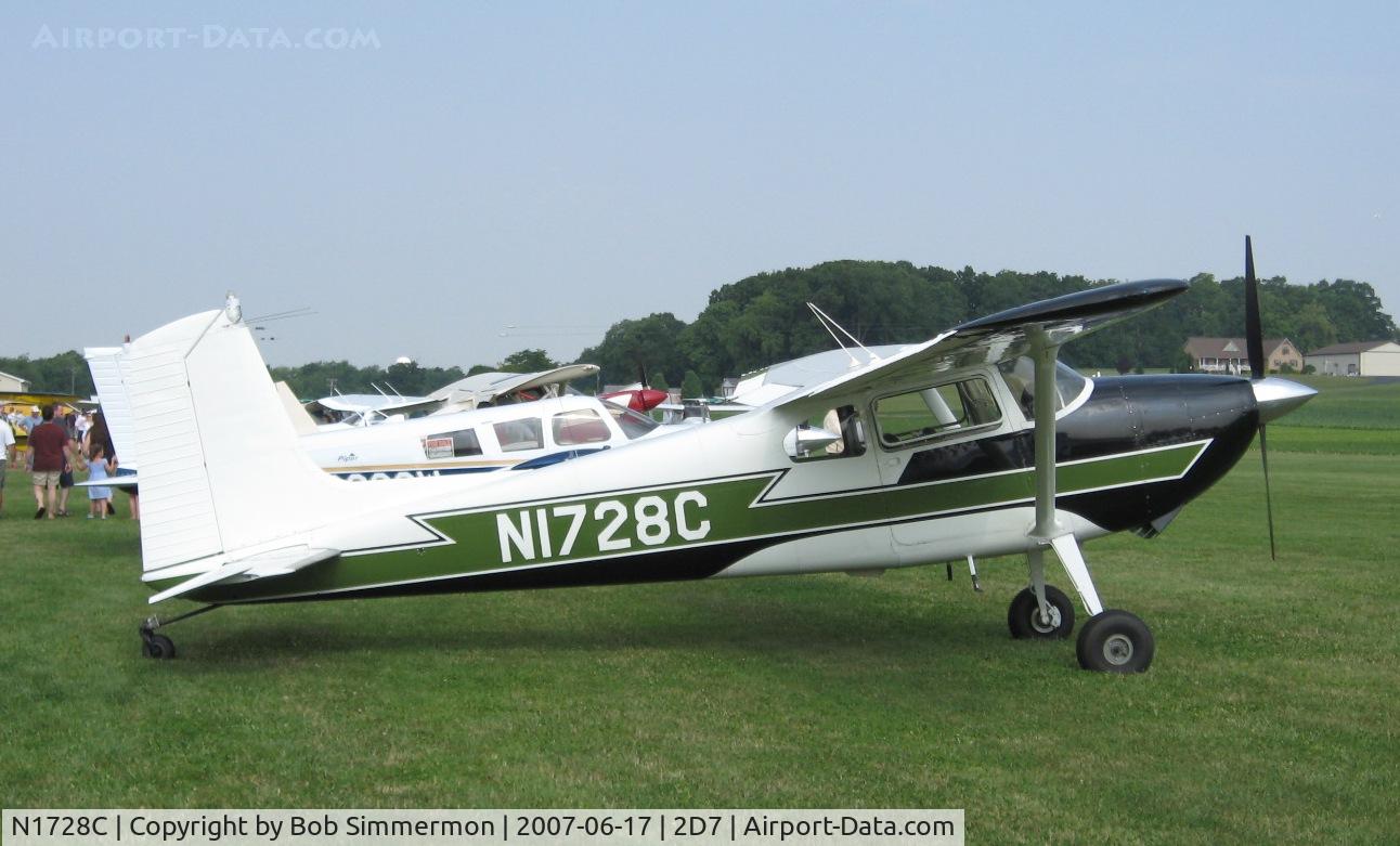 N1728C, 1953 Cessna 180 C/N 30428, Father's Day fly-in at Beach City, OH