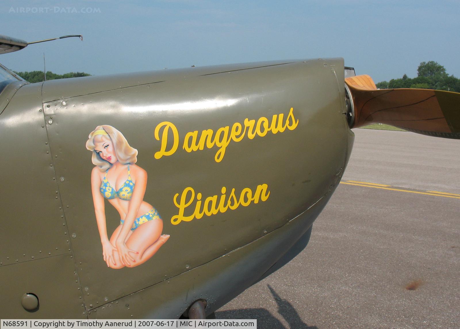 N68591, Stinson L-5 Sentinel C/N 42-98667 (76-908), Crystal Airport Open House & Fly-In