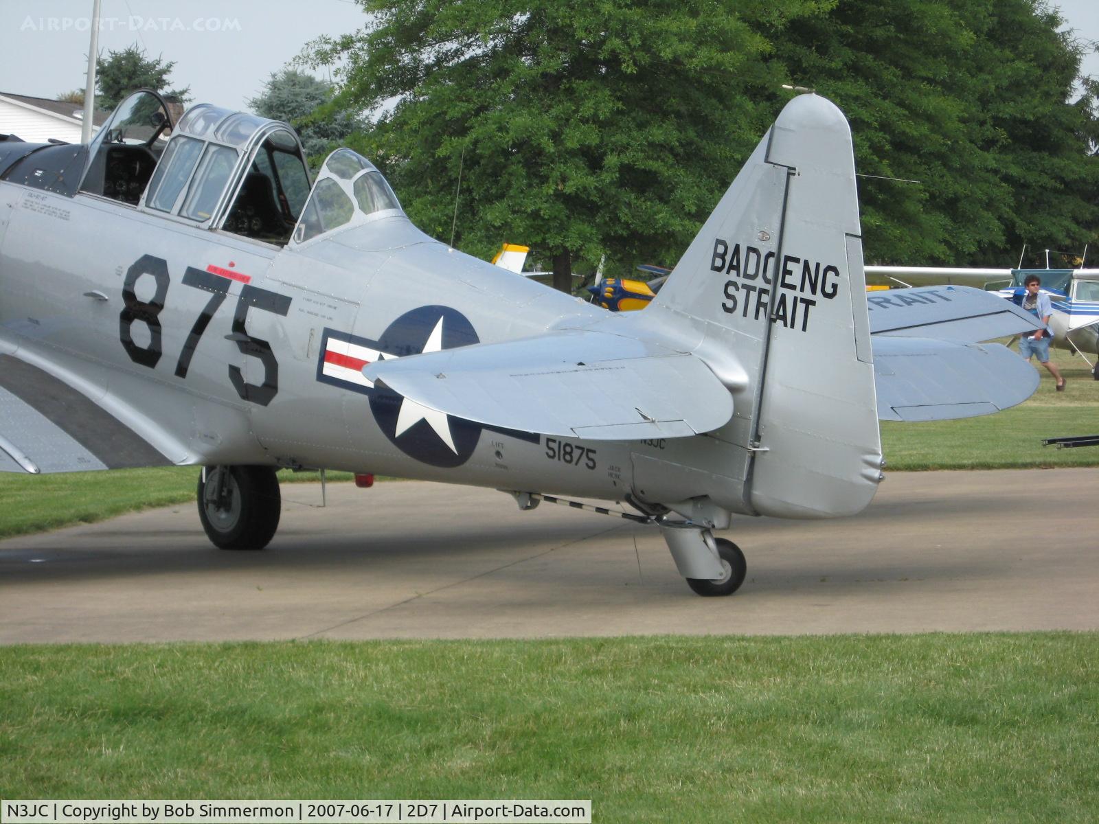 N3JC, 1943 North American SNJ-5C Texan Texan C/N 88-14913, North American SNJ-5 at Beach City Father's Day fly-in.