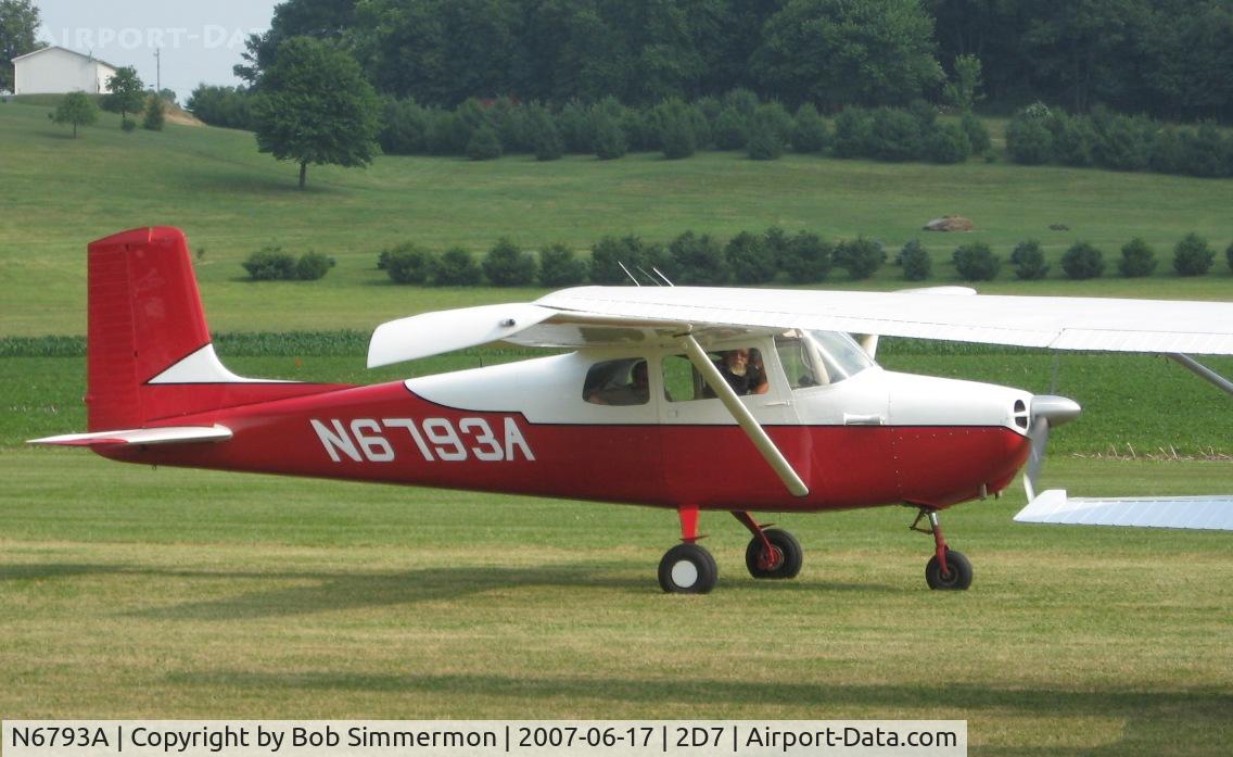 N6793A, 1956 Cessna 172 C/N 28893, Father's Day fly-in at Beach City, OH