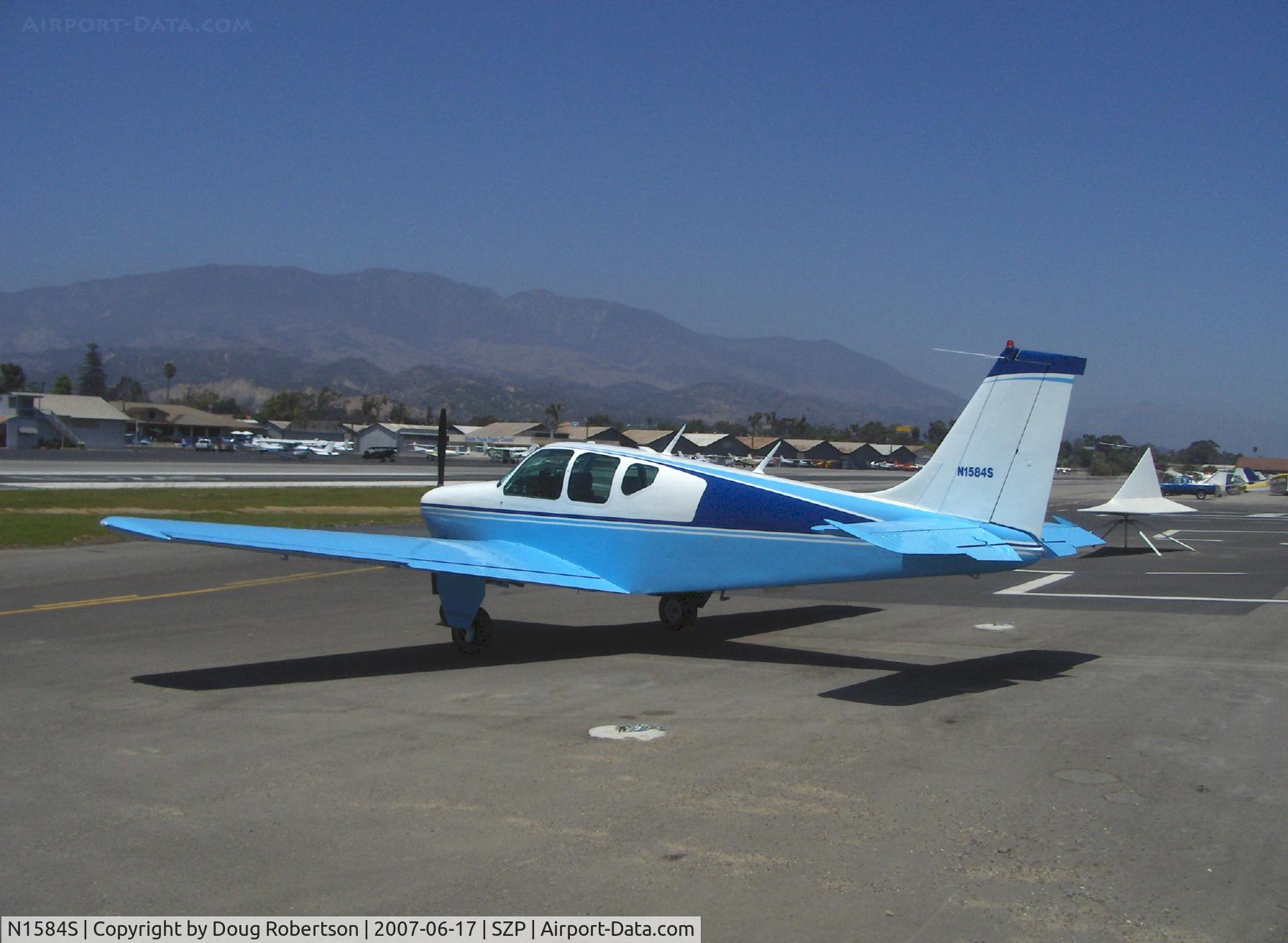 N1584S, 1962 Beech 35-B33 Debonair C/N CD-534, 1962 Beech 35-B33 DEBONAIR, Continental IO-470-K 225 Hp