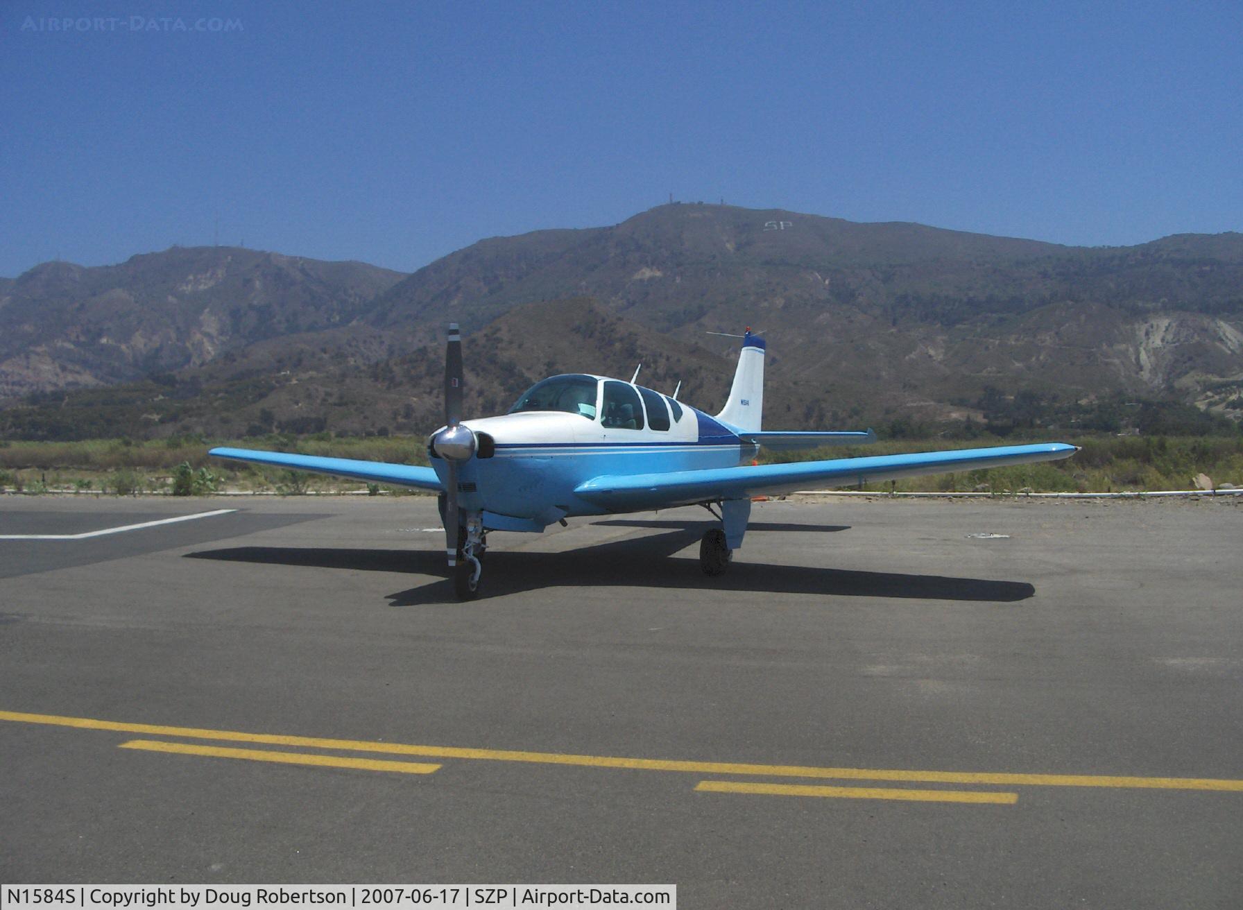 N1584S, 1962 Beech 35-B33 Debonair C/N CD-534, 1962 Beech 35-B33 DEBONAIR, Continental IO-470-K 225 Hp