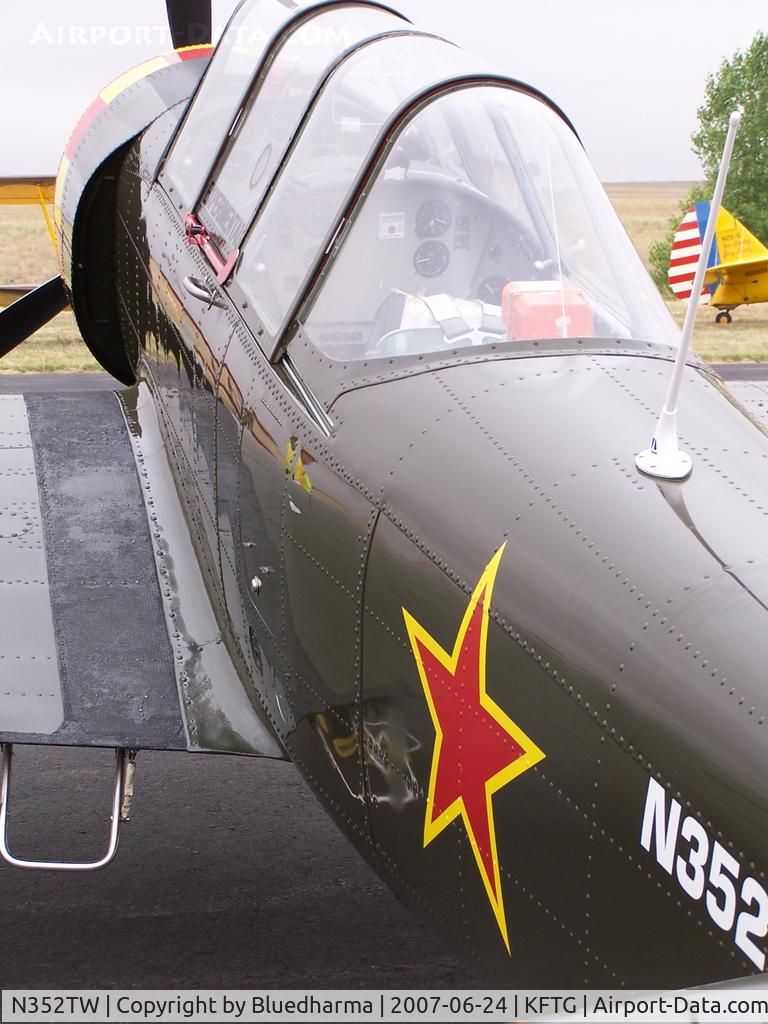 N352TW, 2003 Yakovlev (Aerostar) Yak-52TW C/N 0312501, Back View