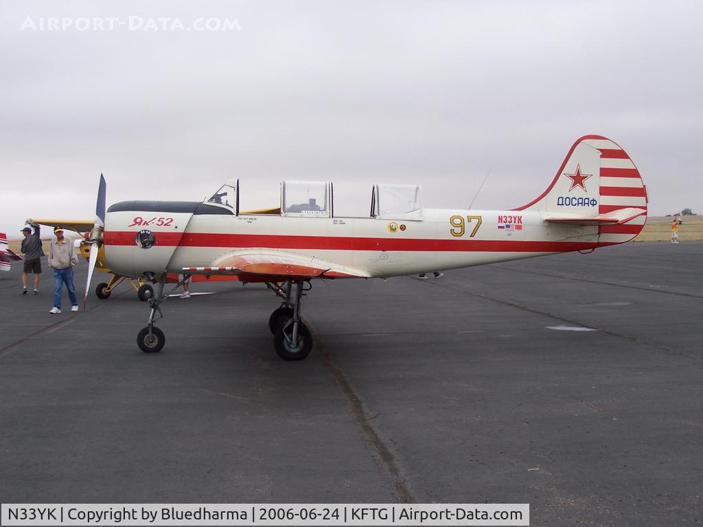 N33YK, 1990 Yakovlev Yak-52 C/N 9010910, Side Profile