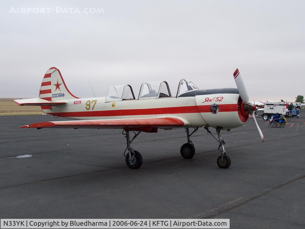 N33YK, 1990 Yakovlev Yak-52 C/N 9010910, Side Profile