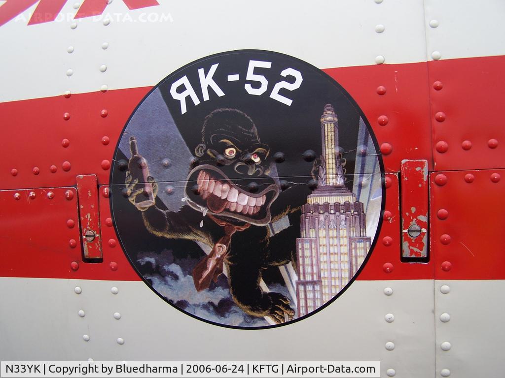 N33YK, 1990 Yakovlev Yak-52 C/N 9010910, Nose Art