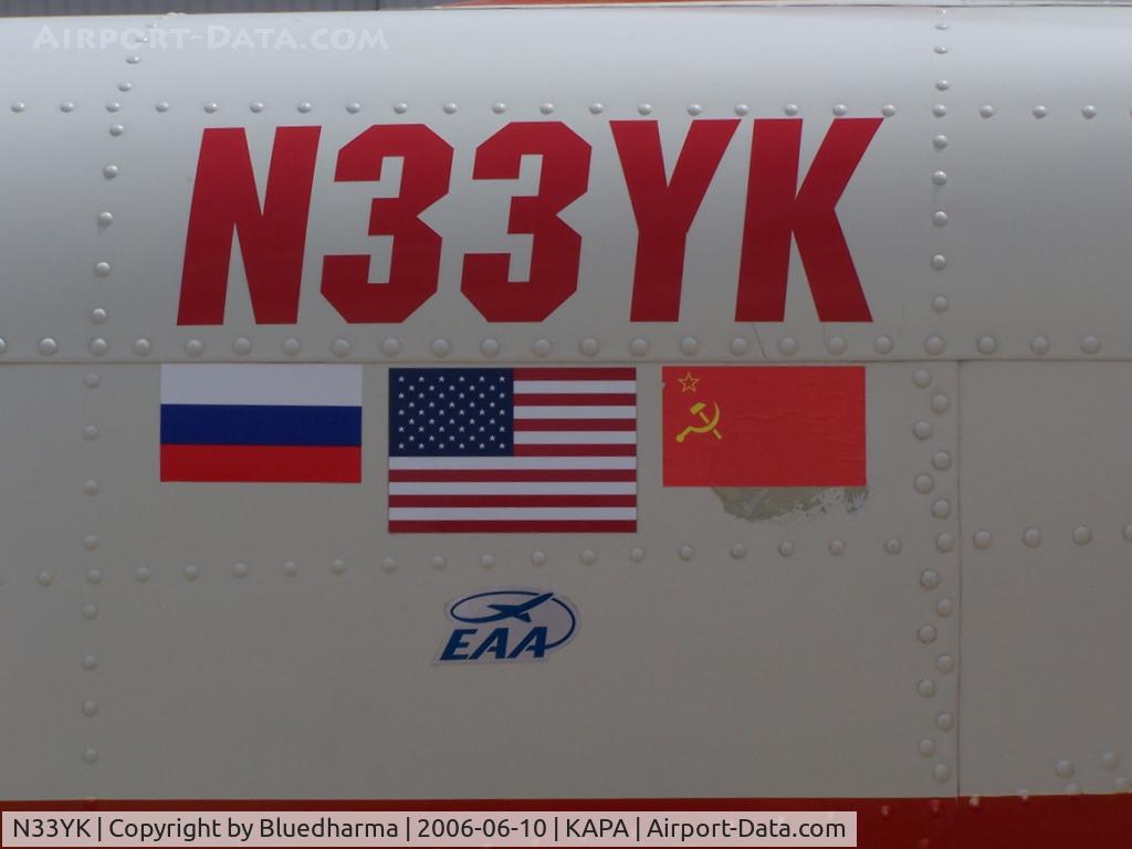 N33YK, 1990 Yakovlev Yak-52 C/N 9010910, Registration Detail