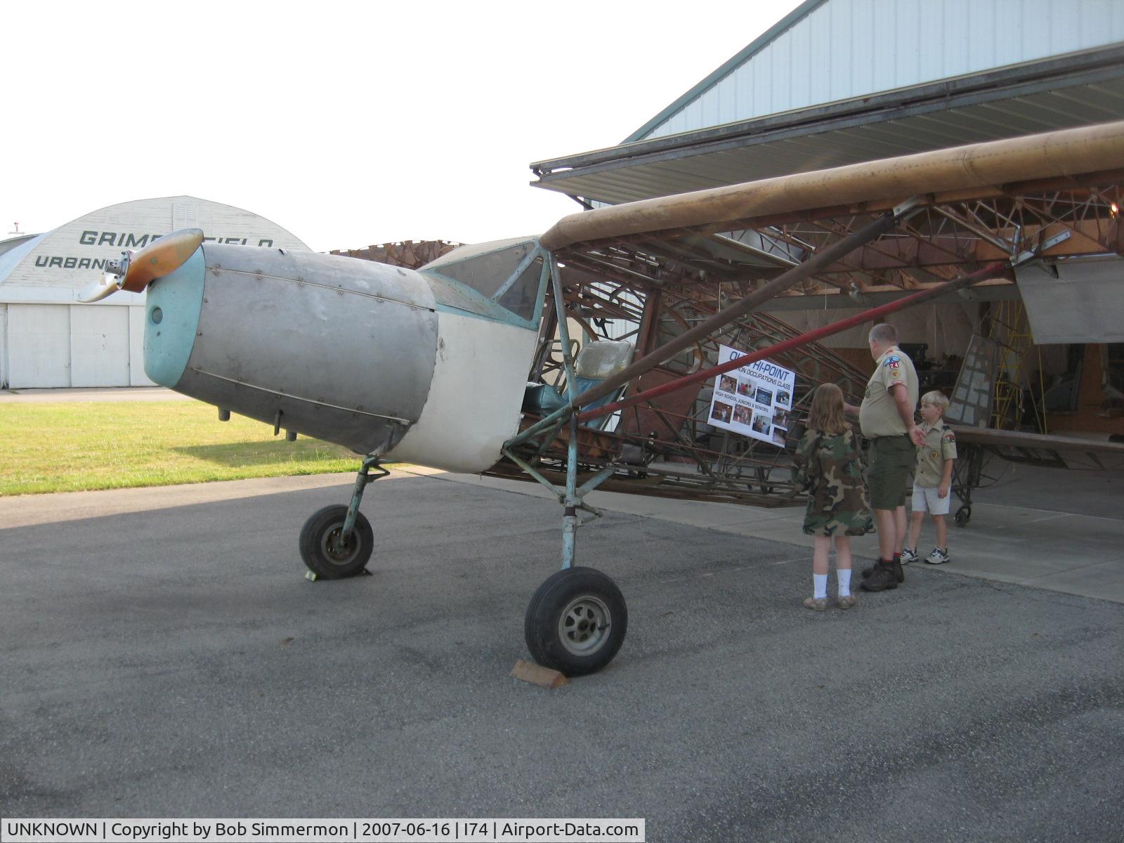 UNKNOWN, , Fairchild Model 24 project at Urbana, OH