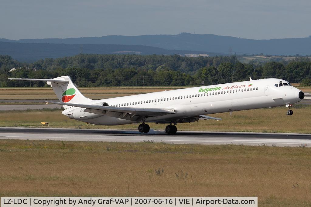 LZ-LDC, 1986 McDonnell Douglas MD-82 (DC-9-82) C/N 49217, Bulgrian Air Charter MD80